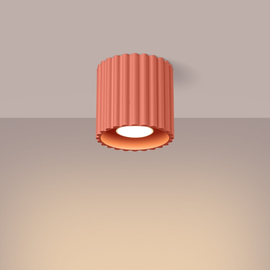 Faretto AURA 1xGU10/10W/230V 10 cm rosa