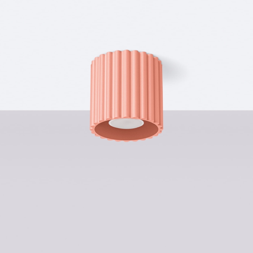 Faretto AURA 1xGU10/10W/230V 10 cm rosa