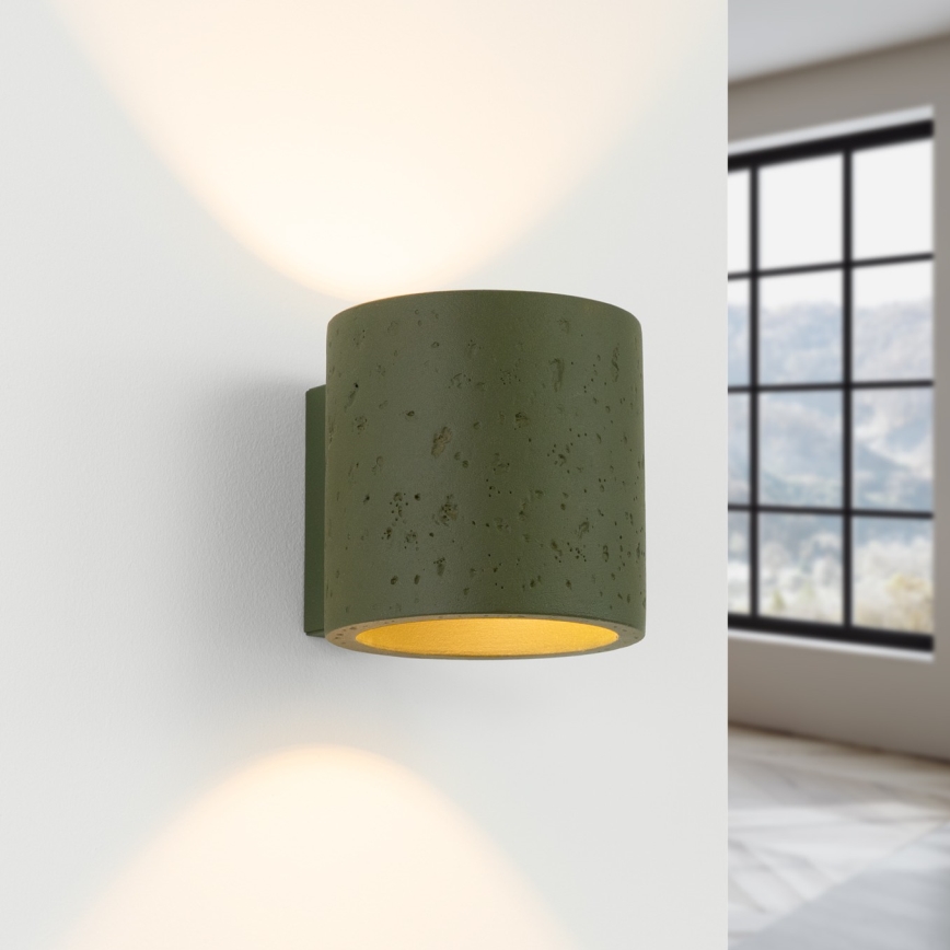 Applique murale spot ORBIS 1xG9/8W/230V béton/vert