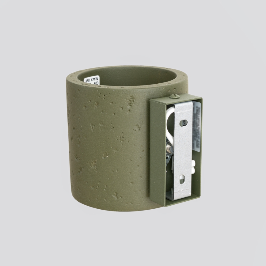 Faretto da parete ORBIS 1xG9/8W/230V cemento/verde