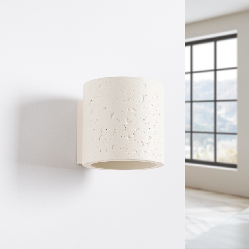 Wand-Spotleuchte ORBIS 1xG9/8W/230V Beton/Creme