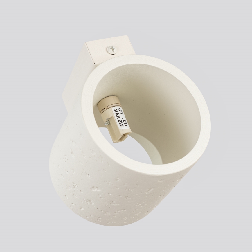 Wand-Spotleuchte ORBIS 1xG9/8W/230V Beton/Creme