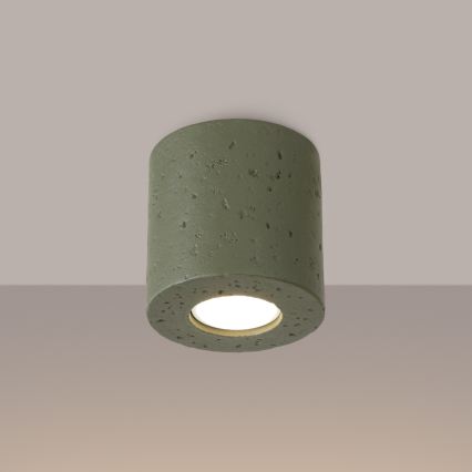 Spot ORBIS 1xGU10/10W/230V béton/vert