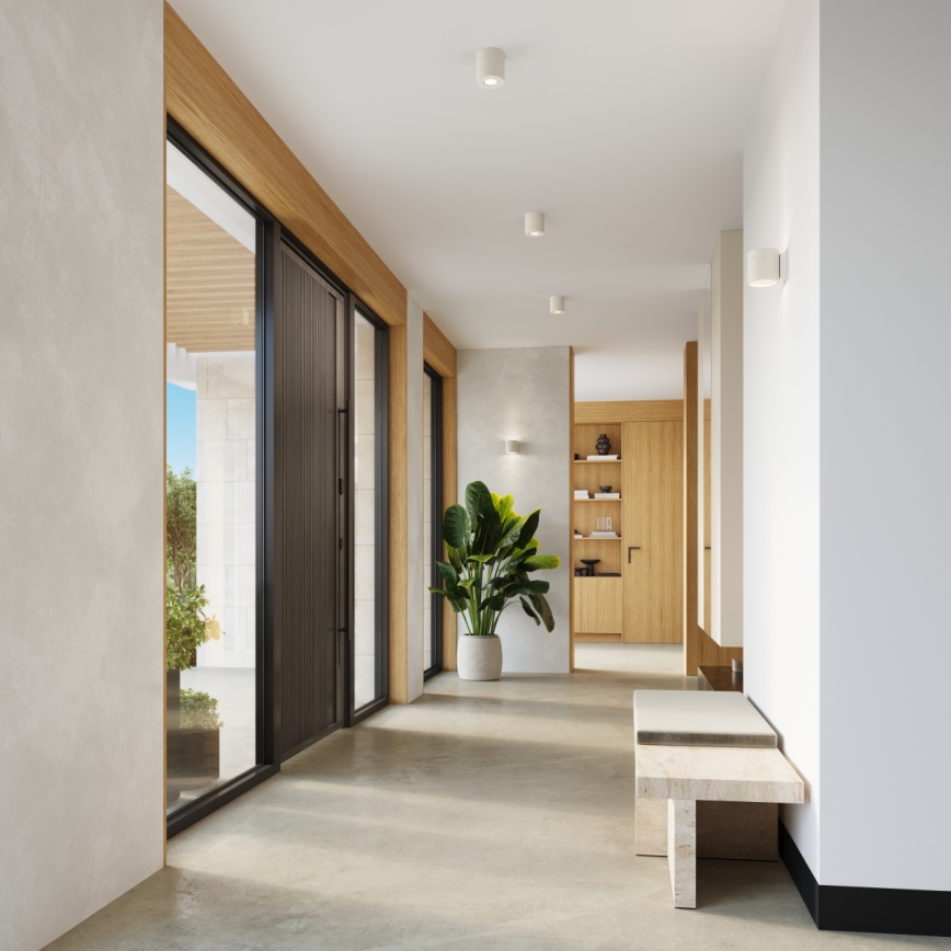 Spotleuchte ORBIS 1xGU10/10W/230V Beton/Creme