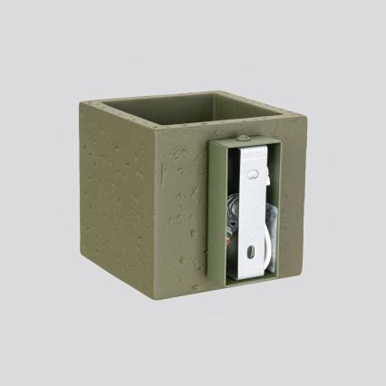 Applique murale spot QUAD 1xG9/8W/230V béton/vert