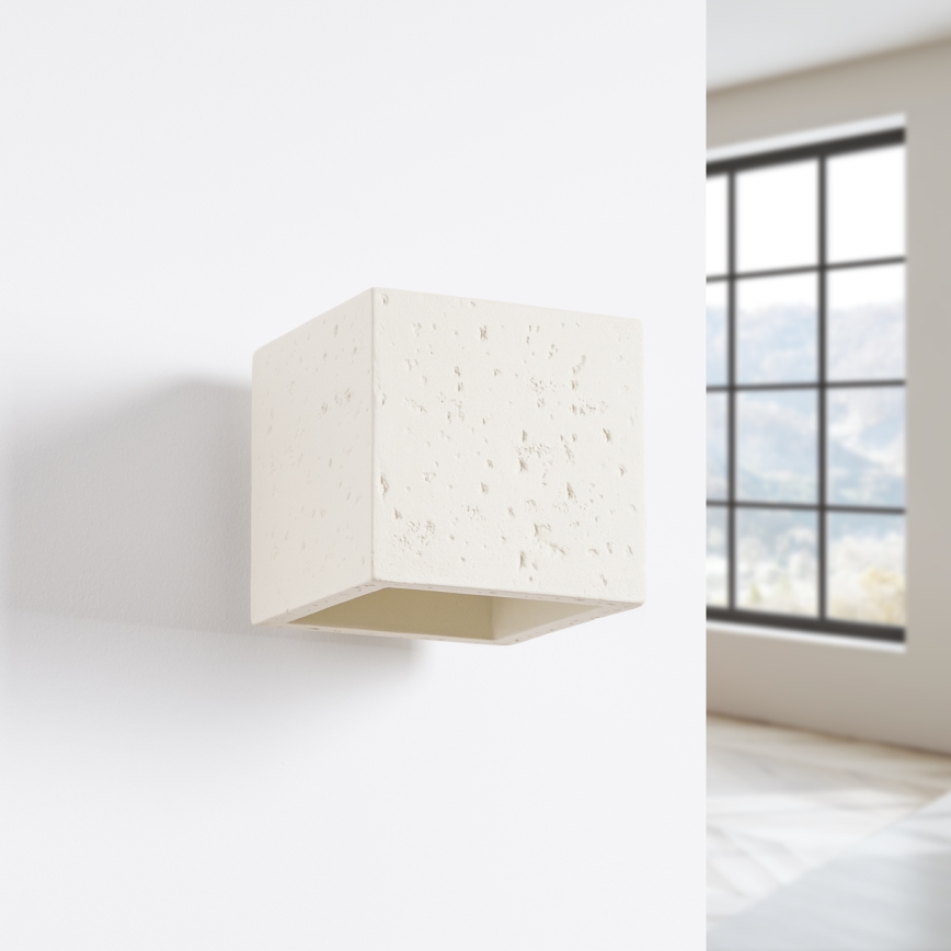 Applique murale spot QUAD 1xG9/8W/230V béton/crème