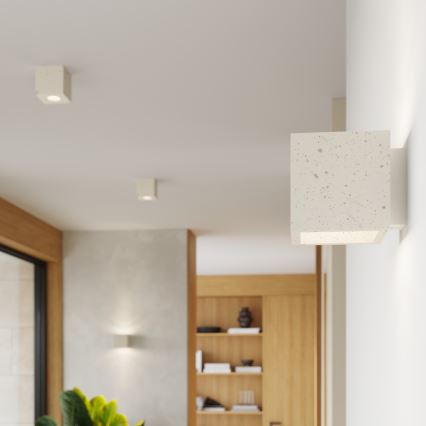 Wandspot QUAD 1xG9/8W/230V Beton/Creme