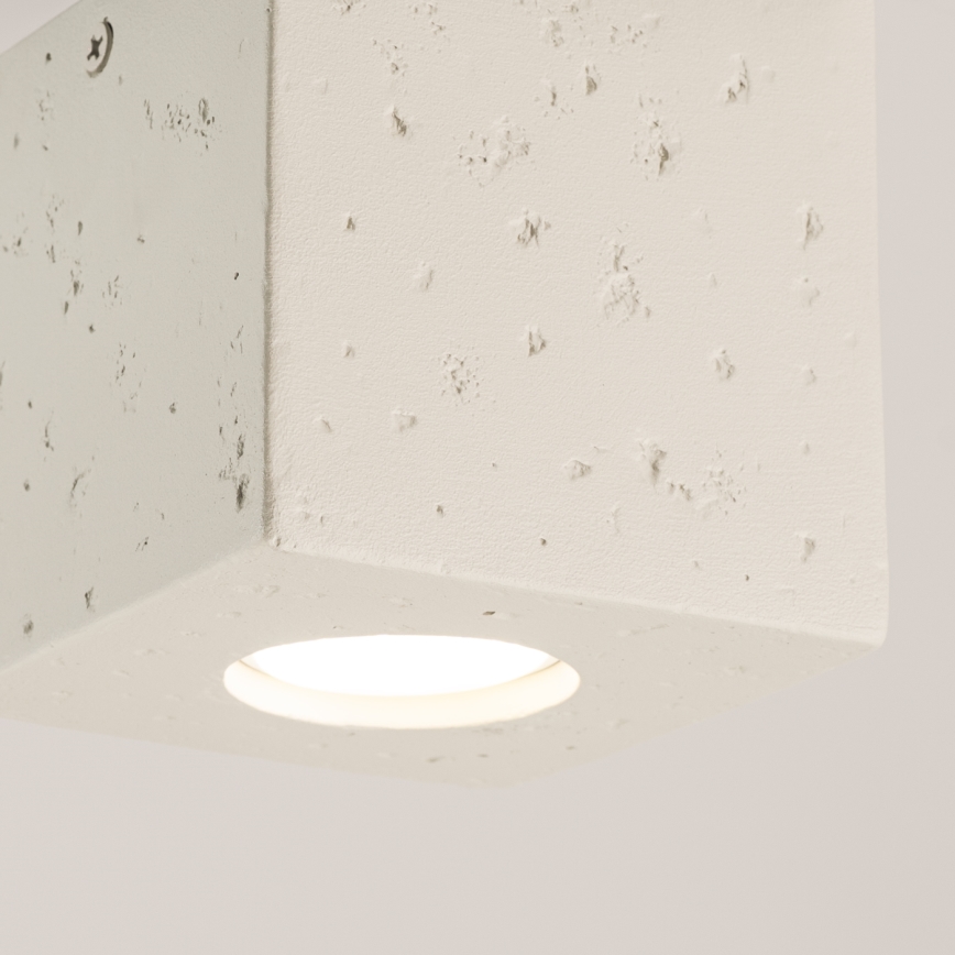 Spotleuchte QUAD 1xGU10/10W/230V Beton/Creme