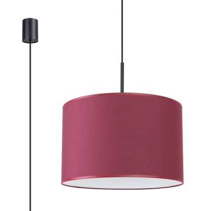 Pendelleuchte an Kabel NEVIA 1xE27/15W/230V Ø 40 cm rot