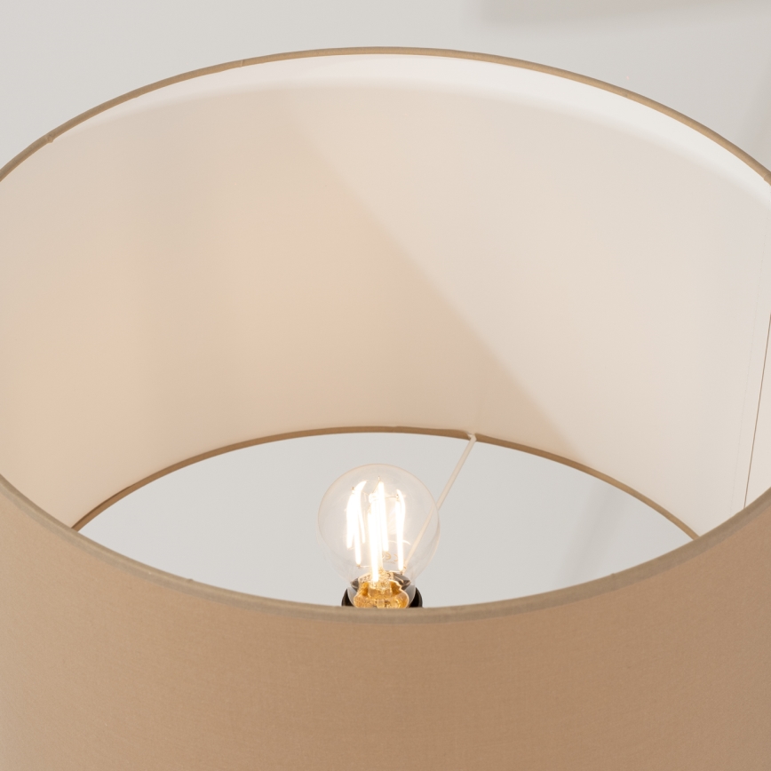 Lampada da terra NEVIA 1xE27/15W/230V taupe