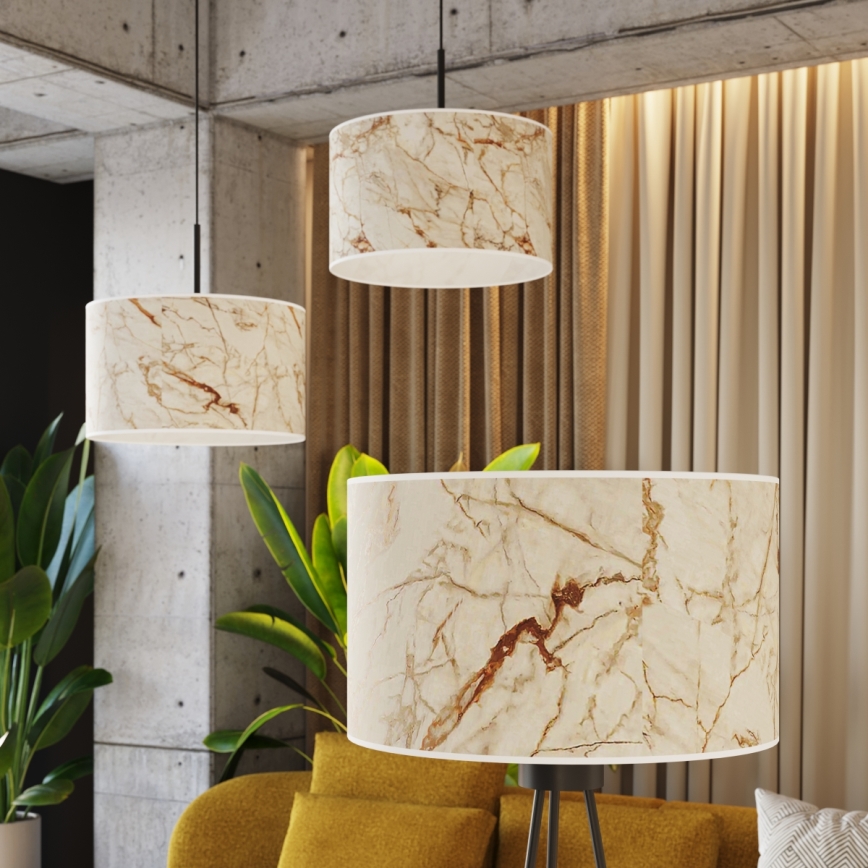 Lampadaire NEVIA 1xE27/15W/230V beige/effet marbre