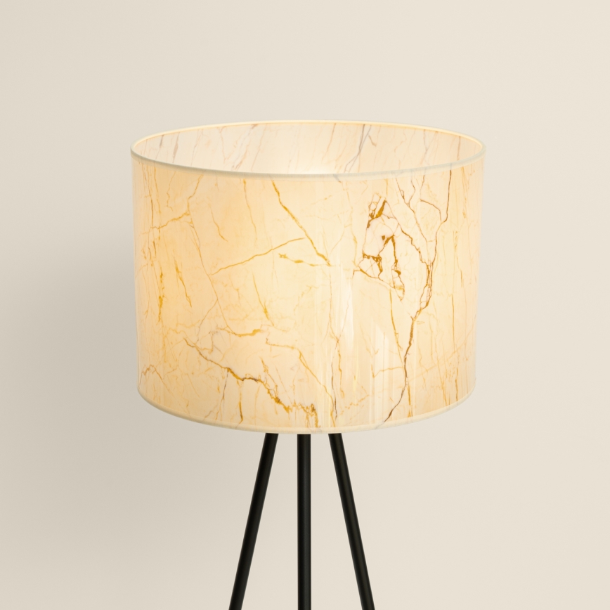 Lampadaire NEVIA 1xE27/15W/230V beige/effet marbre