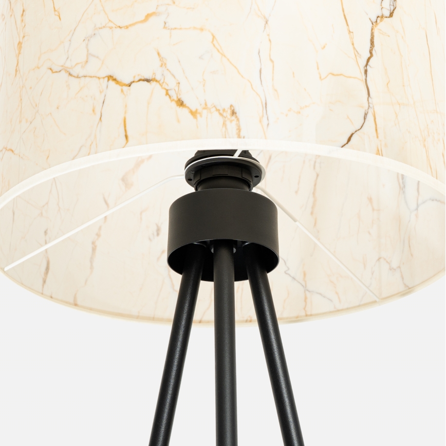 Lampadaire NEVIA 1xE27/15W/230V beige/effet marbre
