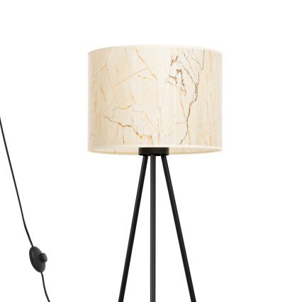 Lampadaire NEVIA 1xE27/15W/230V beige/effet marbre