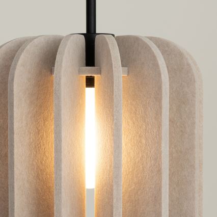 Suspension sur câble MULA 1xE27/15W/230V Ø 27 cm crème