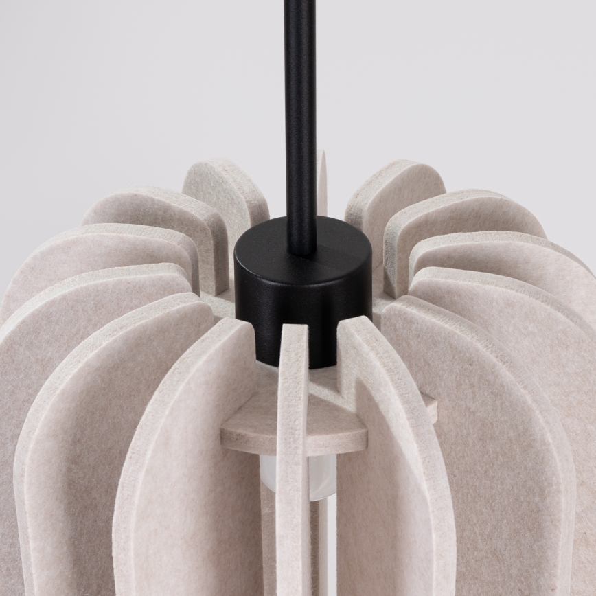 Suspension sur câble MULA 1xE27/15W/230V Ø 27 cm crème