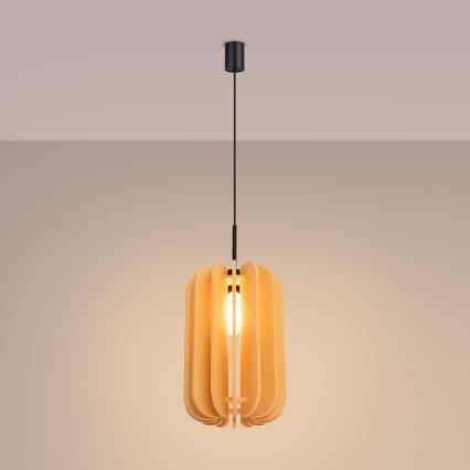 Suspension à câble MULA 1x E27/15W/230V Ø 27 cm, jaune