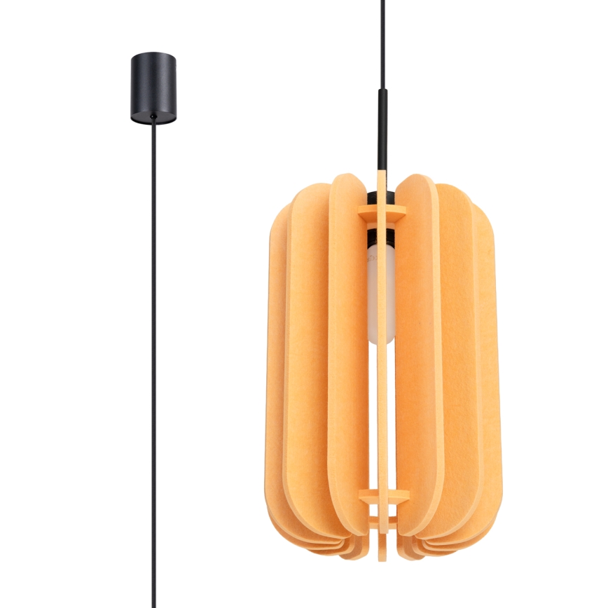 Suspension à câble MULA 1x E27/15W/230V Ø 27 cm, jaune