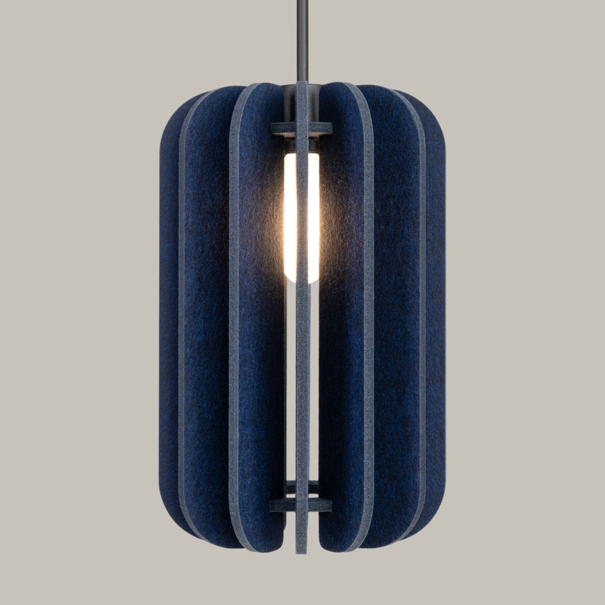 Lampada a sospensione su cavo MULA 1xE27/15W/230V Ø 27 cm blu