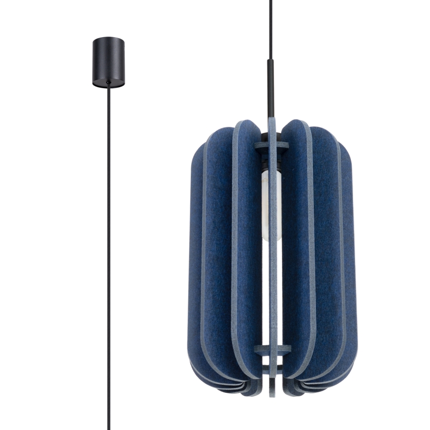Hängeleuchte an Schnur MULA 1xE27/15W/230V Ø 27 cm blau