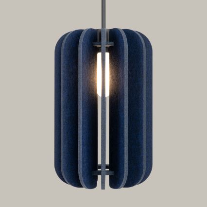 Suspension sur câble MULA 1xE27/15W/230V Ø 27 cm bleu