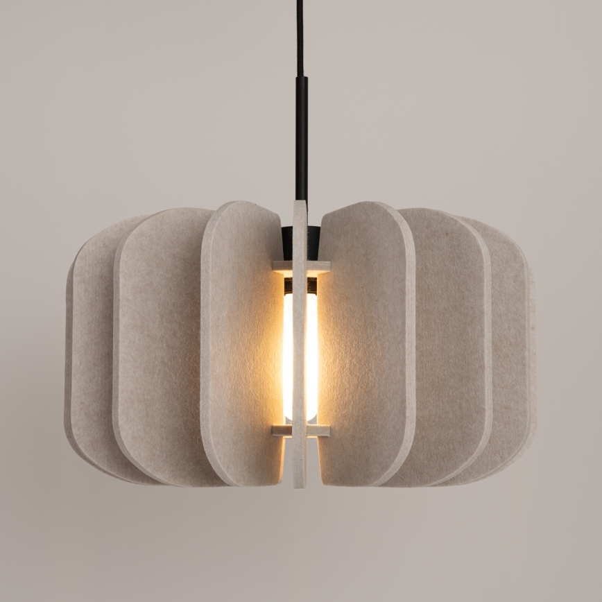Suspension à câble MULA 1xE27/15W/230V Ø 45 cm crème