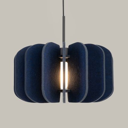 Lampada a sospensione con cavo MULA 1xE27/15W/230V Ø 45 cm blu