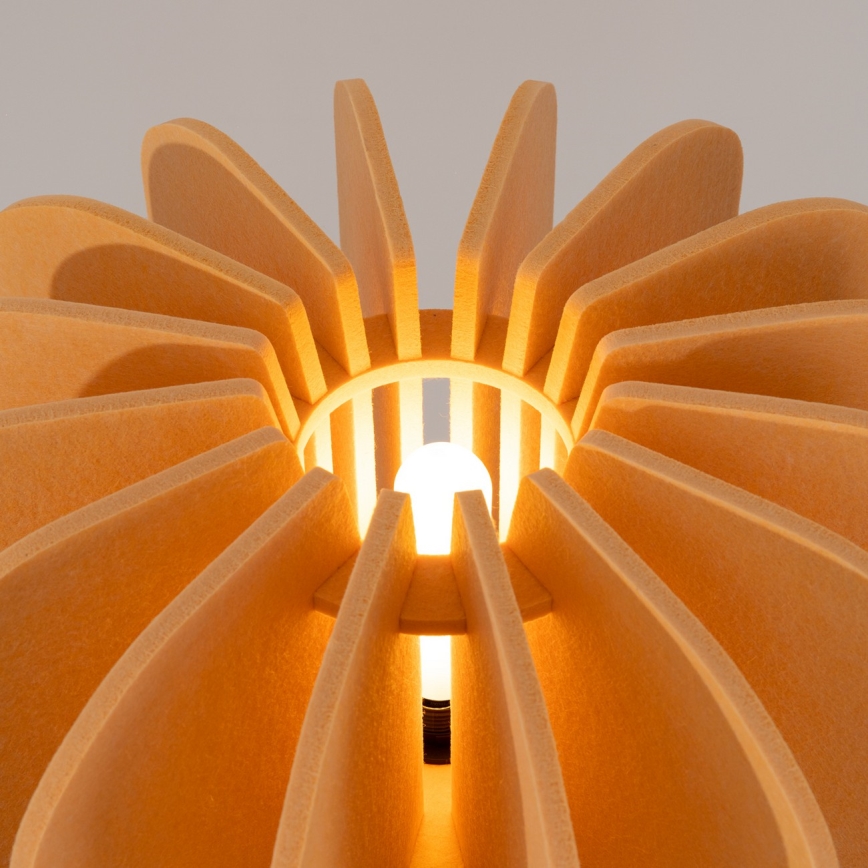 Lampada da terra MULA 1xE27/15W/230V gialla