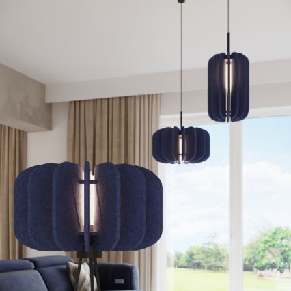 Lampada da terra MULA 1xE27/15W/230V blu