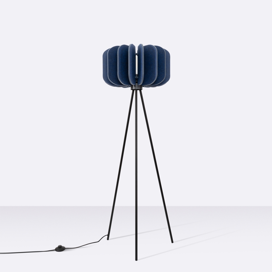 Lampada da terra MULA 1xE27/15W/230V blu