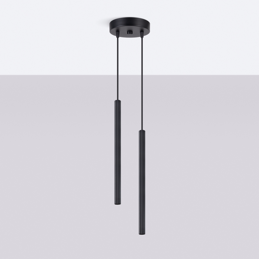 Pendelleuchte ARCHE 2xG9/8W/230V schwarz
