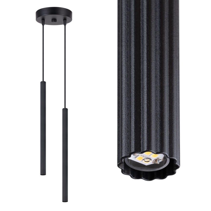 Pendelleuchte ARCHE 2xG9/8W/230V schwarz
