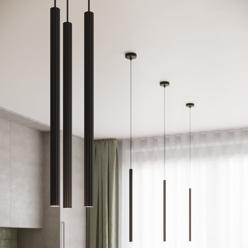 Lampadario a cavo ARCHE 2xG9/8W/230V nero