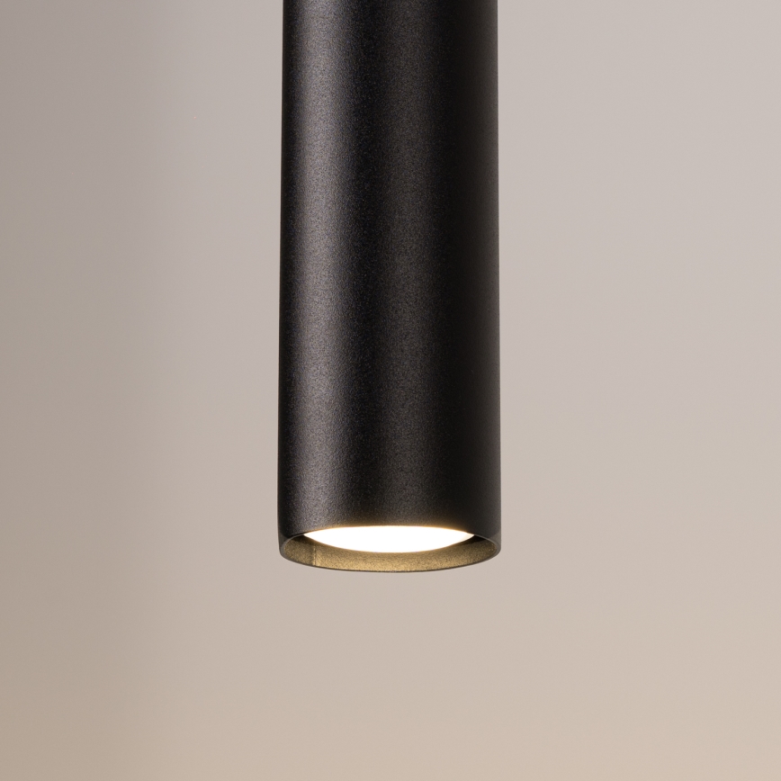 Hängeleuchte mit Seilaufhängung LAGOS 2xGU10/10W/230V schwarz