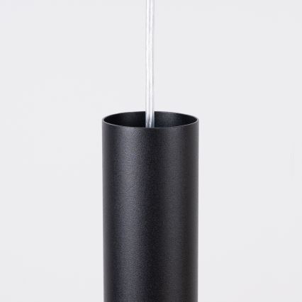 Lampadario a sospensione con cavo LAGOS 2xGU10/10W/230V nero