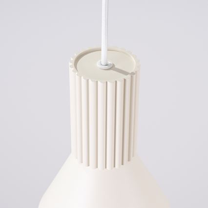 Suspension sur câble ESTRIA 1xE14/10W/230V Ø 14 cm crème