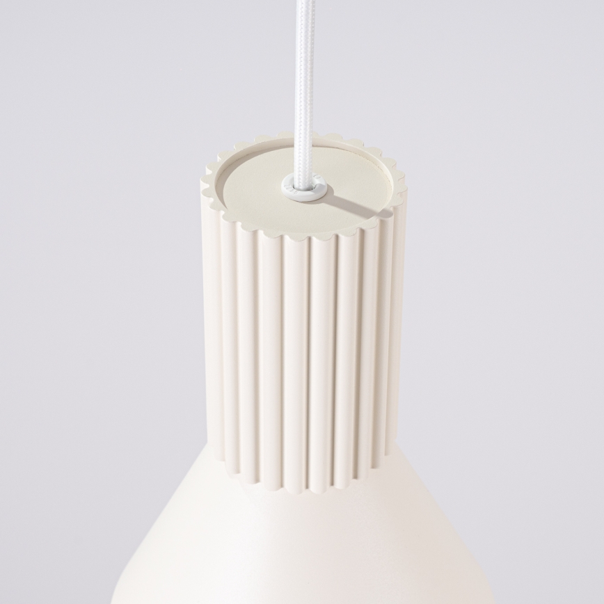 Suspension sur câble ESTRIA 1xE14/10W/230V Ø 14 cm crème