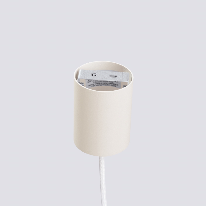 Suspension sur câble ESTRIA 1xE14/10W/230V Ø 14 cm crème