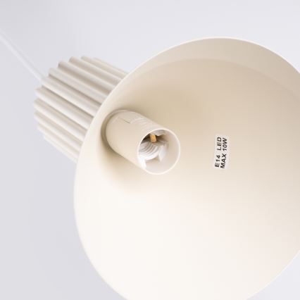 Pendelleuchte an Kabel ESTRIA 3xE14/10W/230V Ø 30 cm cremefarben