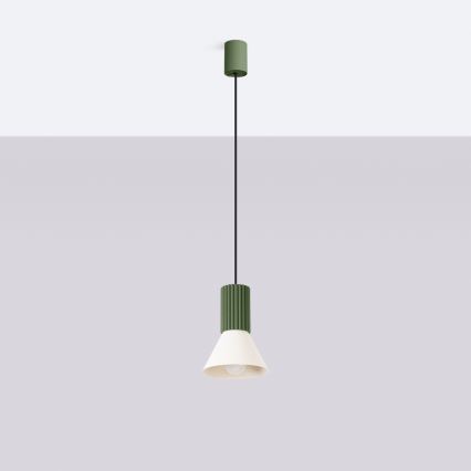 Pendelleuchte an Kabel ESTRIA 1xE14/10W/230V Ø 14 cm grün