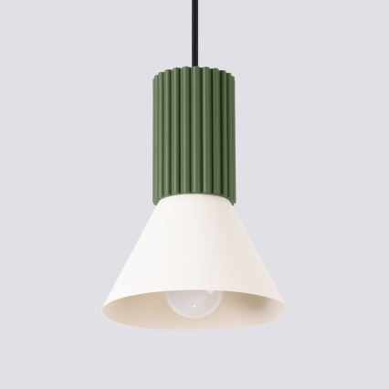 Pendelleuchte an Kabel ESTRIA 1xE14/10W/230V Ø 14 cm grün
