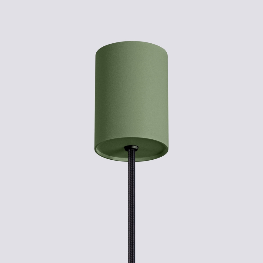 Suspension sur câble ESTRIA 1xE14/10W/230V Ø 14 cm vert