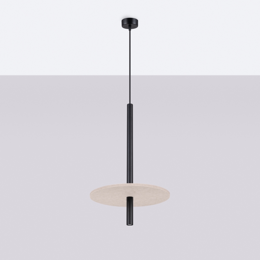 Pendelleuchte an Kabel FELTRO 1xG9/8W/230V schwarz/creme