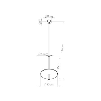 Lampada a sospensione FELTRO 1xG9/8W/230V nero/crema