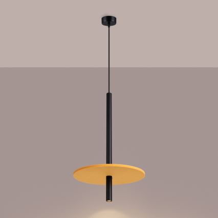 Lampada a sospensione con cavo FELTRO 1xG9/8W/230V nero/giallo