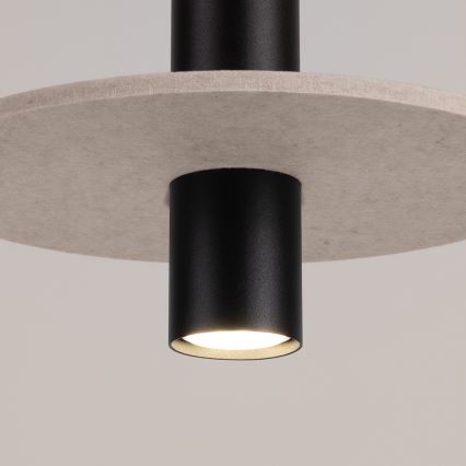 Suspension sur câble PELTA 1xGU10/10W/230V noir/crème