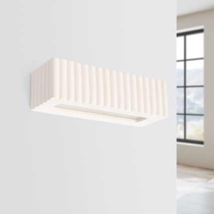 Applique RIGATA 1xE27/15W/230V ceramica/bianco