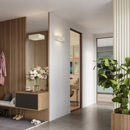 Applique murale RIGATA 1xE27/15W/230V céramique/crème