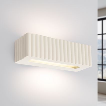 Applique RIGATA 1xE27/15W/230V ceramica/crema