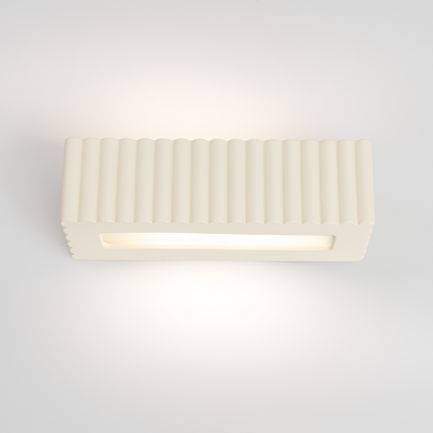 Applique RIGATA 1xE27/15W/230V ceramica/crema